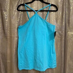 Torrid Blue Sky Foxy High Neck Halter Top Size 1 1X 14-16 NWT